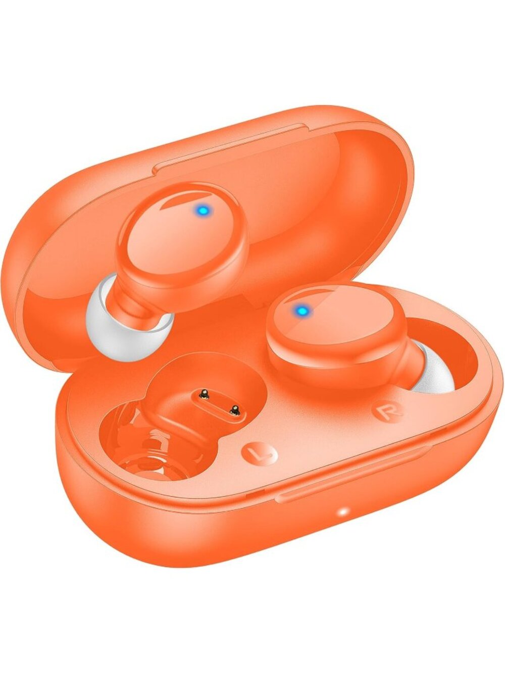 Wireless Orange 48H Playtime Premium Sound Deep Bass Workout Bluetooth Earbud